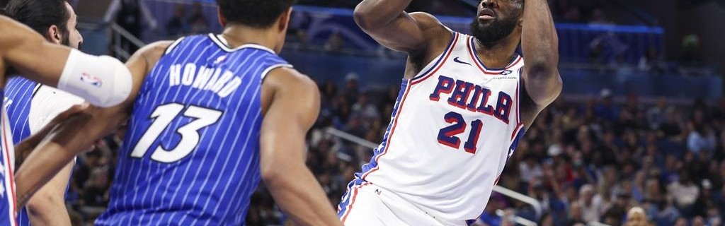 恩比德22+9贝恩空砍23分 马克西29分76人力克魔术