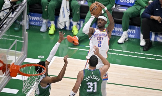 亚历山大23+4+8浓眉空砍26+11 雷霆击败独行侠取4连胜