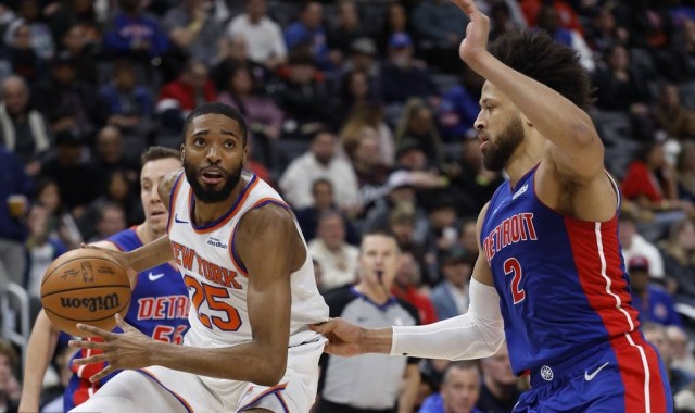 布伦森25分坎宁安29+13 尼克斯不敌活塞4连败