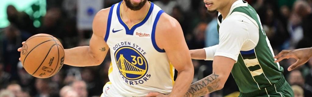 库里空砍27分字母伤停 罗林斯32+8勇士爆冷负雄鹿